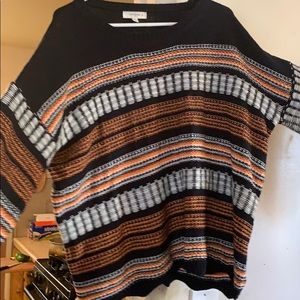 Bell sleeve knit sweater